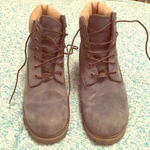 Light blue Timberland boots